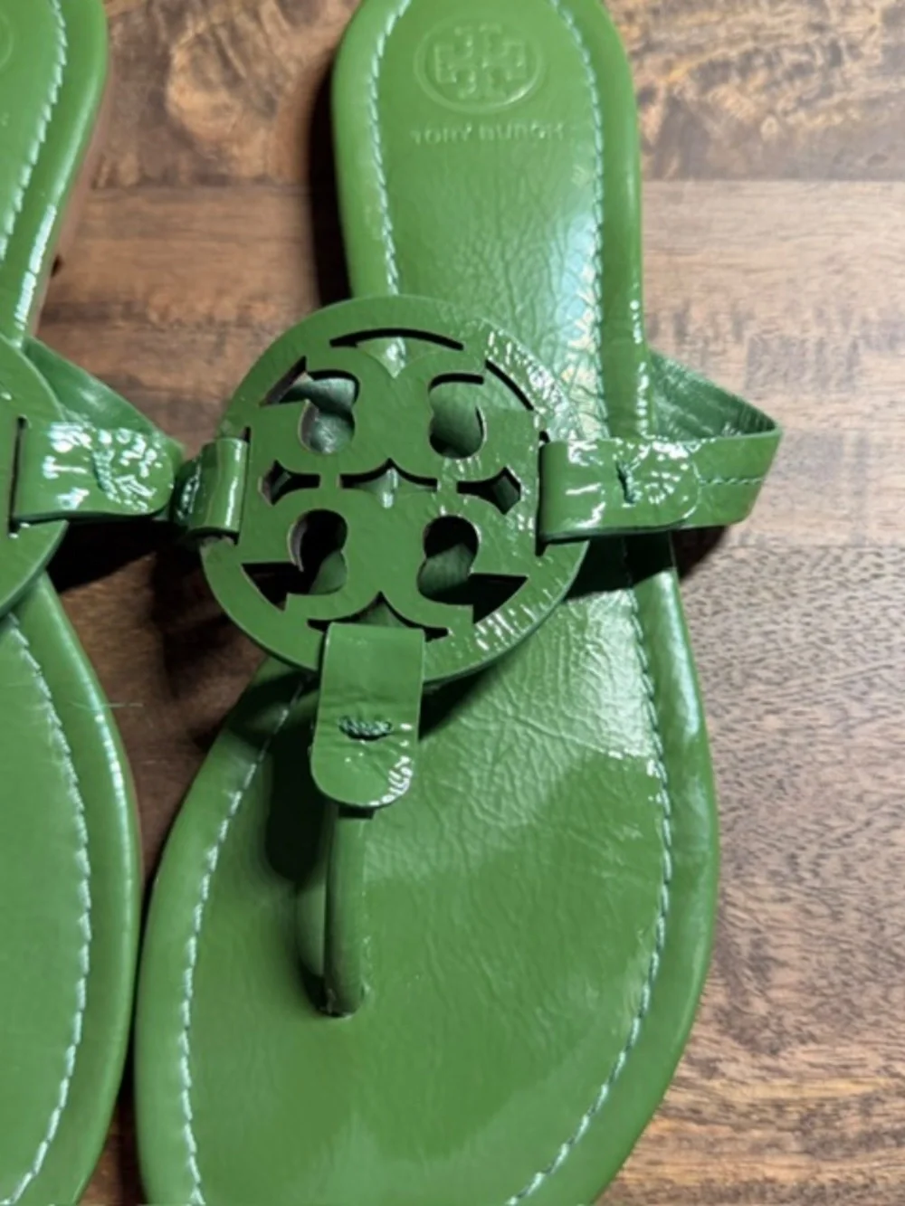 Tory Burch Green Miller Sandals 8